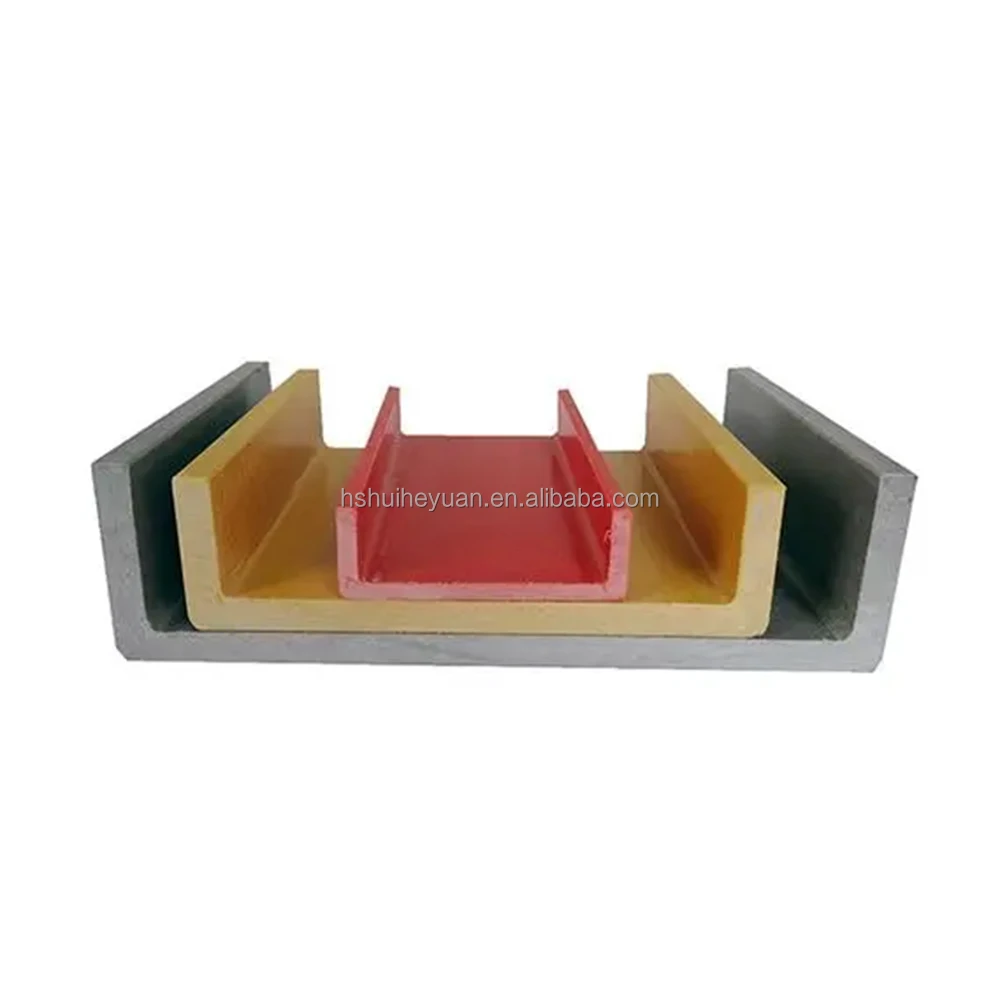 Fiberglass Frp Grp Pultruded Sections Shapes Profiles Channel Steel,I-beam,Angle Steel,Square Column,Cylinder