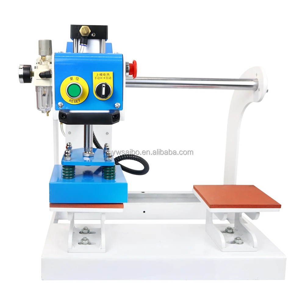 Double station fabric printing machine Pneumatic Sleeve Ironing 3D embossing hot stamping machine for T-shirts heat press