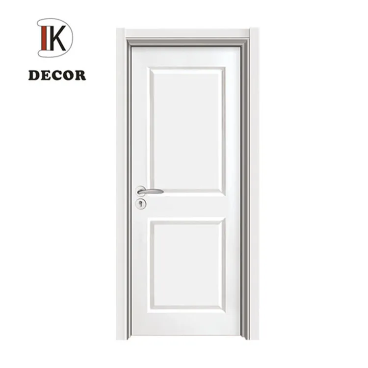 2 Panel White Primed Interior Smooth Texture HDF Honeycomb Core wood Moulded Door for House