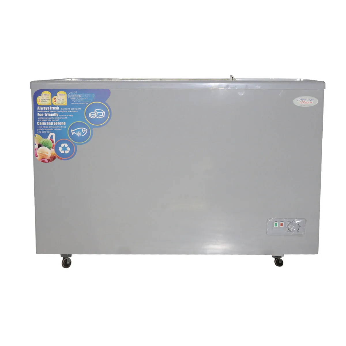 200L Chilled fish freezer with sliding glass door