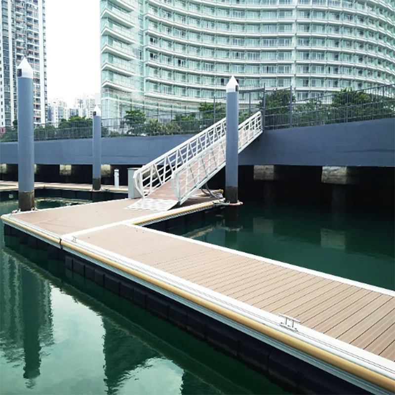 New Design Aluminium Floating Approach bridge with gangway and deck outdoor floating deck