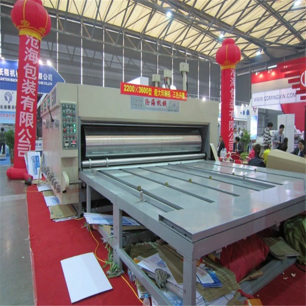 Carton flexo printing and die cutting machine for paper c