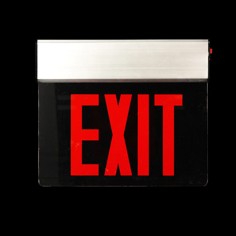 Emergency Fire Exit Light Box Emergency Exit Evacuation Instruction Can Be Customized Red And Green