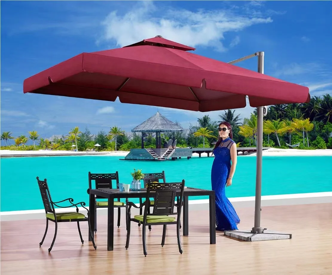 Uplion Outdoor  Luxury Umbrella Patio Garden Sun Umbrella Restaurant  Parasol