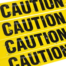 Yellow Traffic Barrier Barricade Warning Tape Non-Adhesive PE Caution/Danger Tape