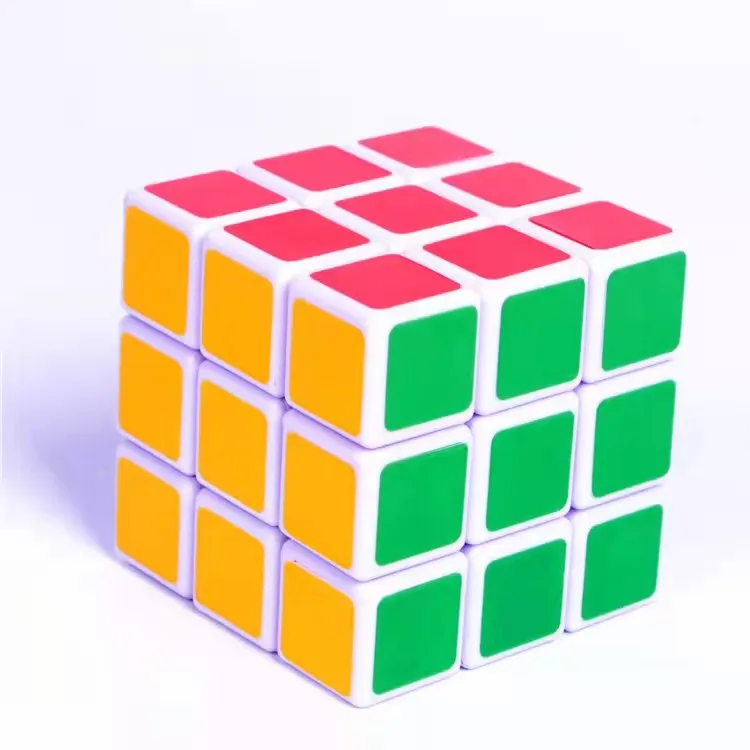 Wholesale Top quality Educational Smooth Speed Puzzle cube Black plastic  3x3 Magic Cube IQ Toys for kids