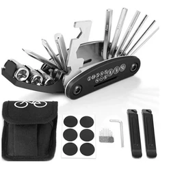 16 in 1 Multifunction Bicycle Tool Set MTB Bike Tire Repair Kits Puncture Patch Wrench Screwdriver Cycling Maintain Tools