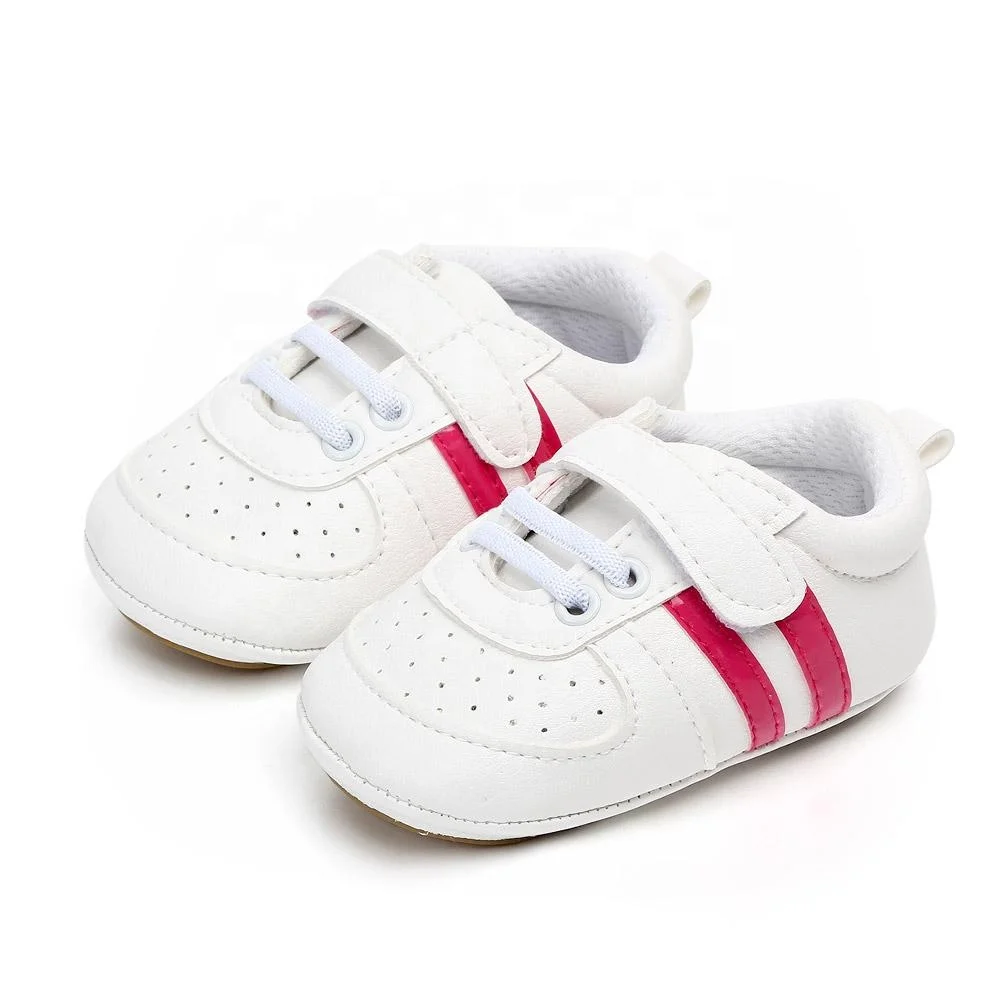 Factory Direct Sales Fashionable Baby Moccasins Non-Slip Small White Shoes Soft Bottom