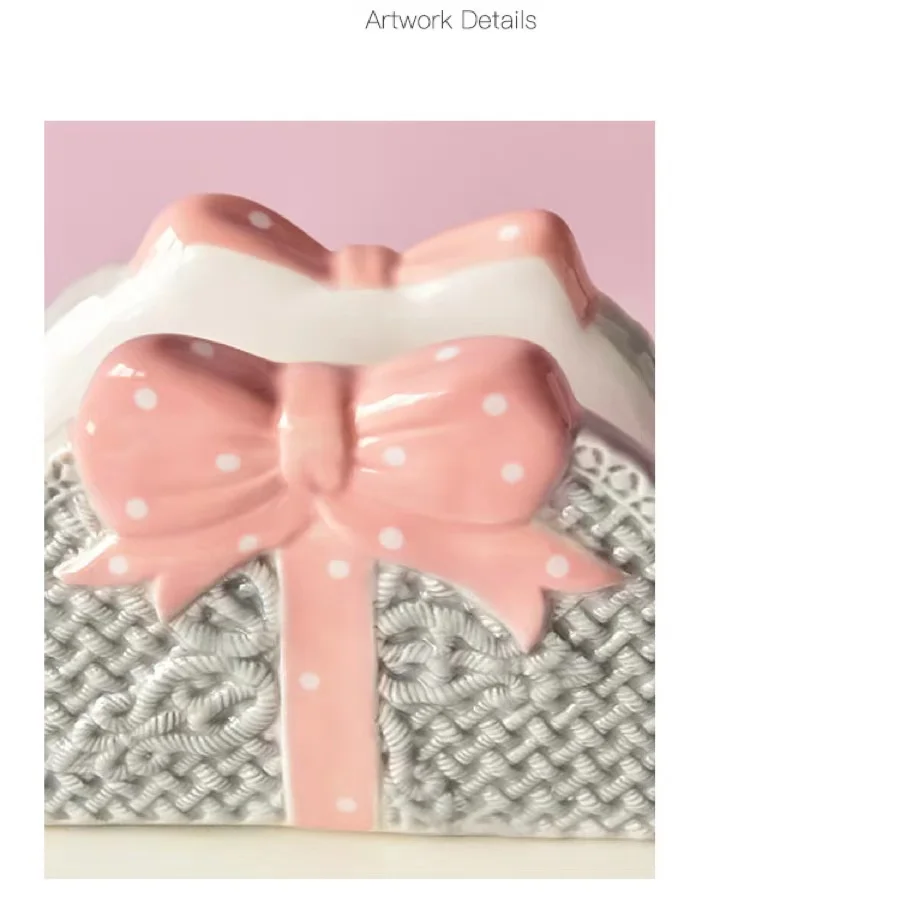 Creative Relief Napkin Rack For Kitchen Table Vertical Storage Rack Coffee Shop Ceramic Tissue Holder