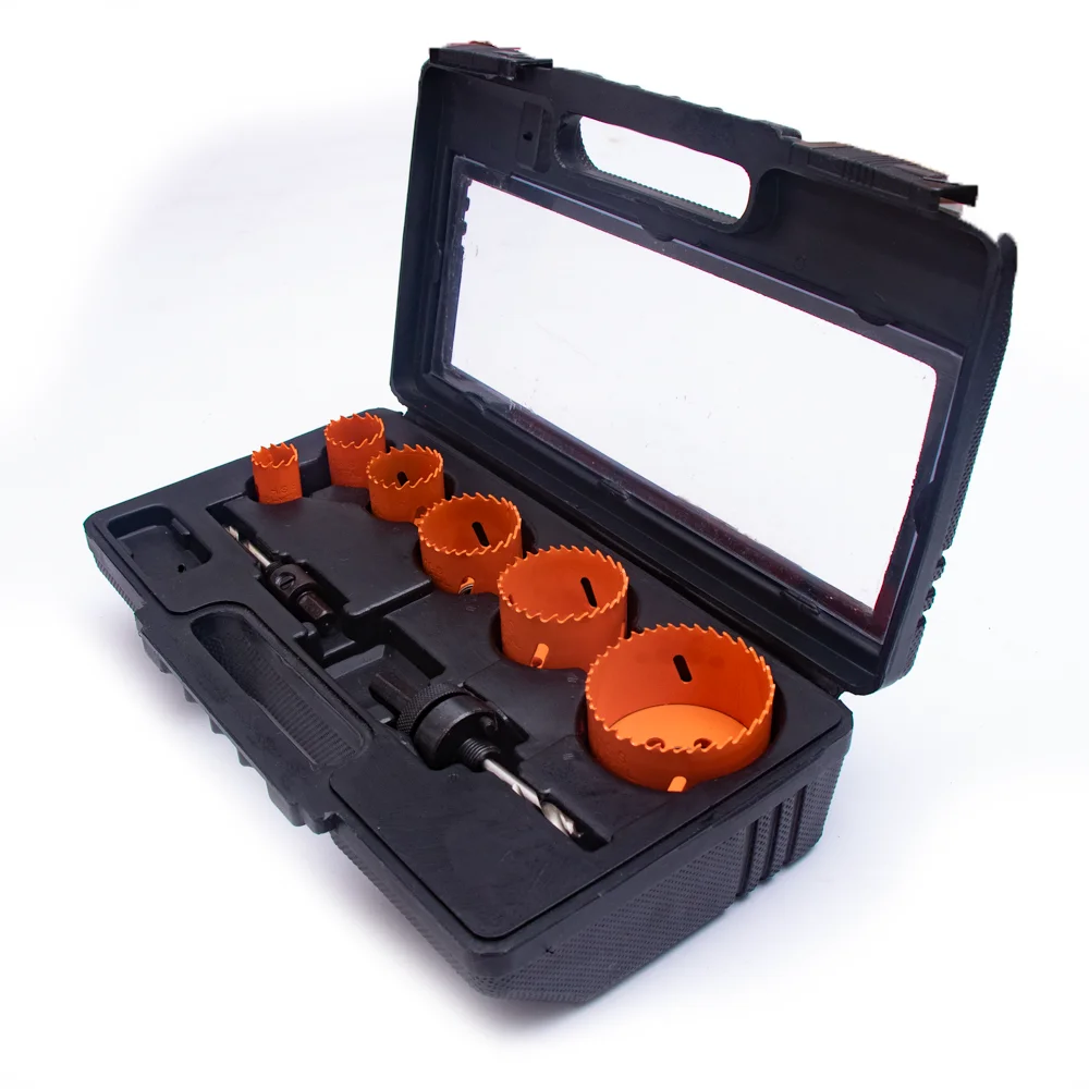 Hot Sale Masonry Tools HSS Core Drill Bit 9pcs Bi-Metal Hole Saw Set