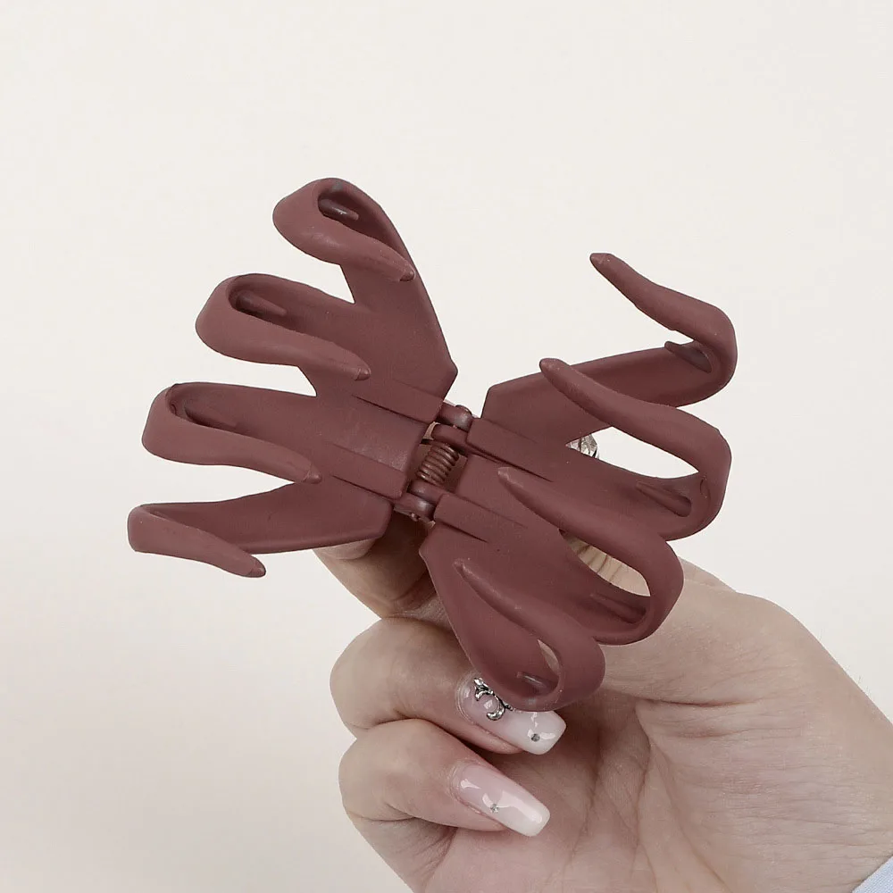 Wholesale Custom Korean 8cm Medium Size  Hair Claw Clips Octopus For Women Acrylic Hair Clip Korean Hair Claw Clips