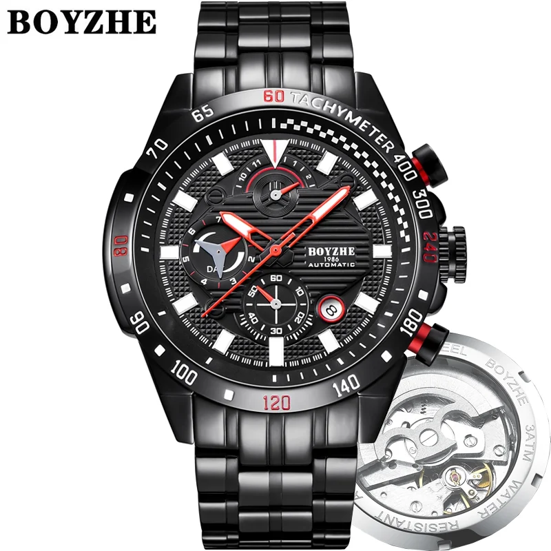 Stainless Steel Waterproof Quartz Watches men wrist Luxury Mechanical Watch OEM Brand