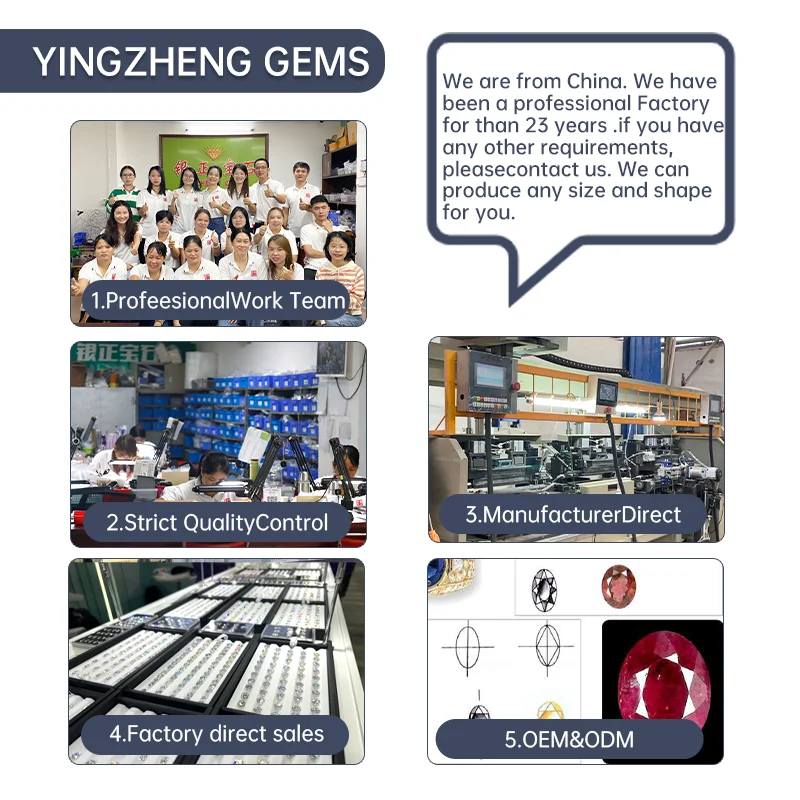 yinzheng Wholesale  various colors  Trillion cut loose gemstone cubic zirconia