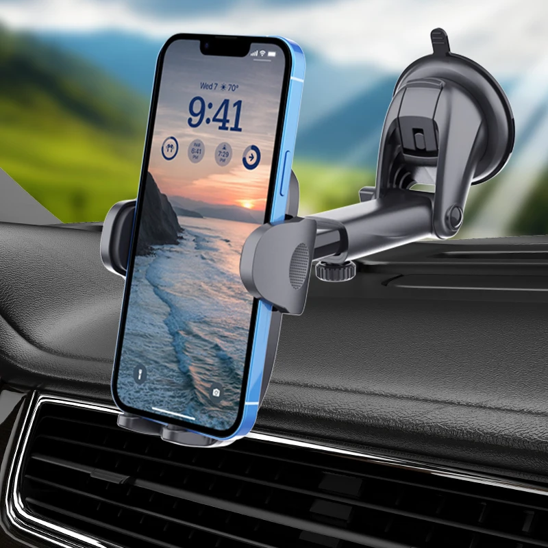 2 In1 Telescopic Rod Car Phone Holder Mount Suitable for Car Dashboard /Windshield Handyhalter Phone Holder Suporte Para Celular
