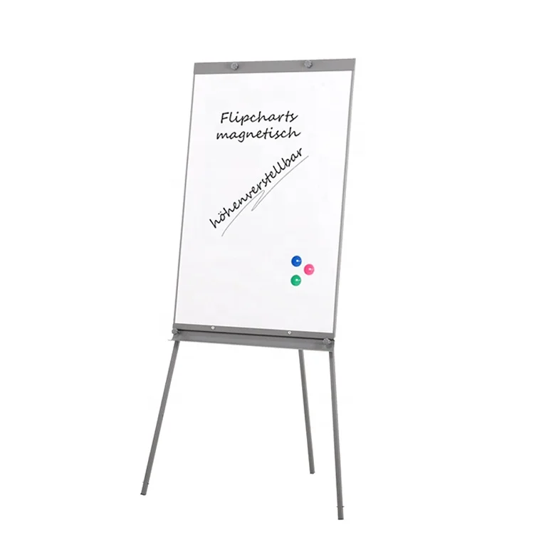 
Cheap price tripod white board flipchart easel height adjustable magnetic whiteboard flip chart stand for office classroom home 