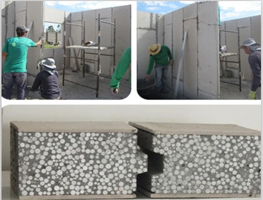 Fast building !!! 7 days finish !! cheap prefabricated house ! - Daquan lightweight eps cement sandwich wall panel