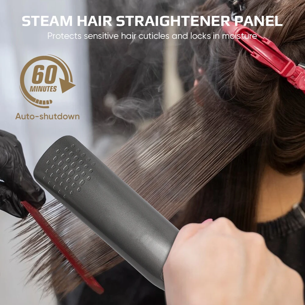 New Design  Professional  Flat Iron Ceramic Coating Steam Hair Straightener Hair Steam  Hair Straightener