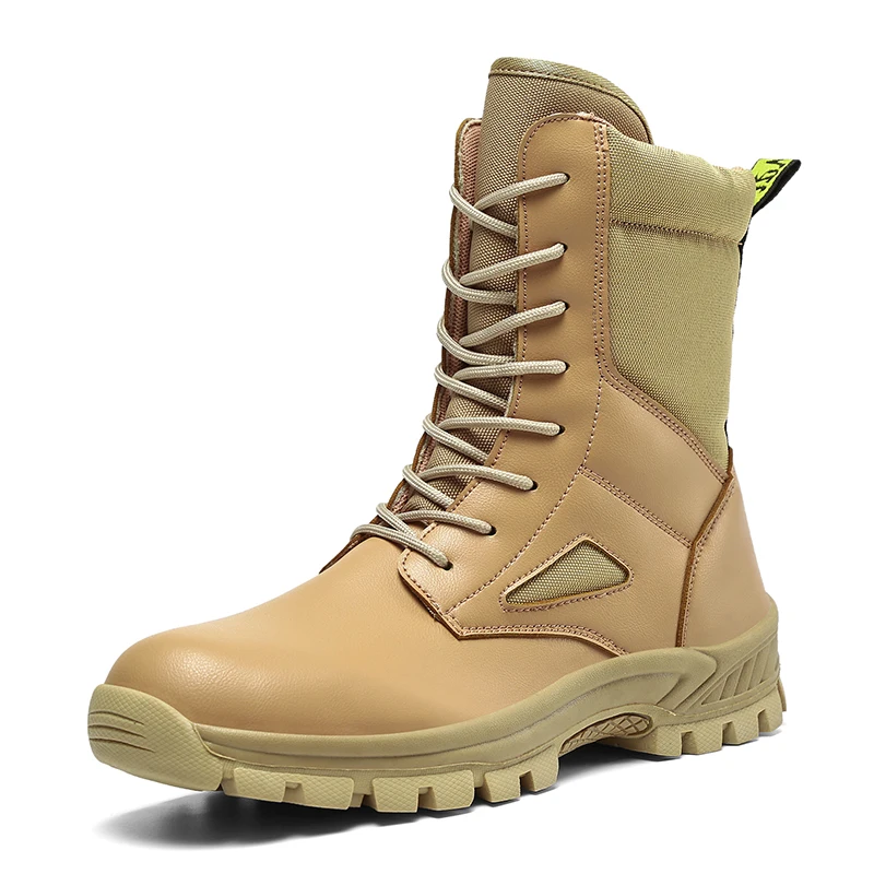 
Fashion Men Boots Winter Outdoor Leather Military Breathable Army Combat Boots Plus Size39-47 Desert Boots Men Hiking Shoes 