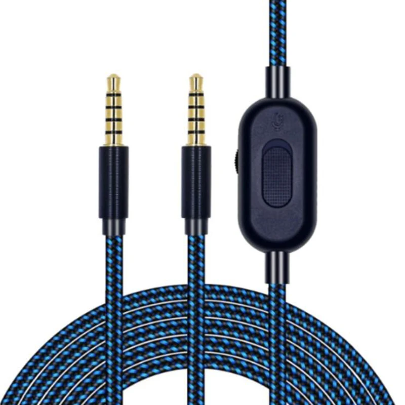 Audio Cable for G433 G233 G Pro X Gaming Headset Aux Cord with Volume Control &Mic Mute