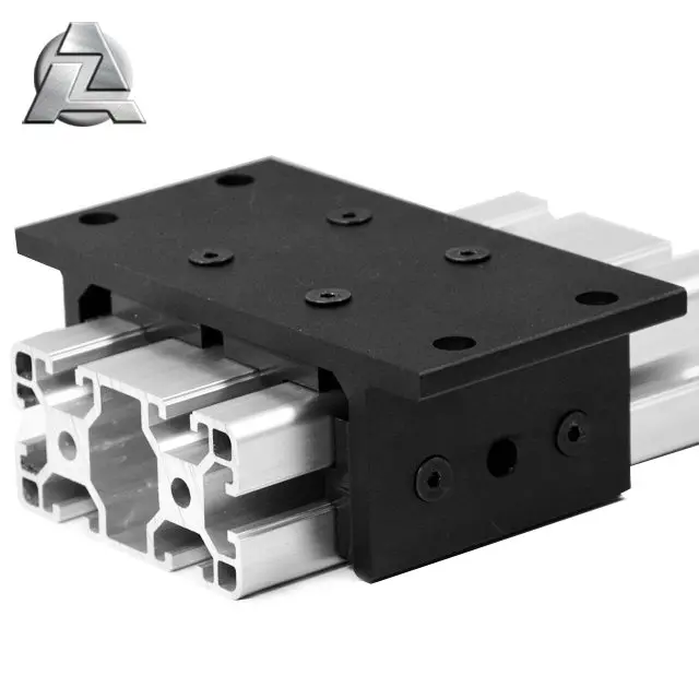 Крепление с двойным фланцем короткий стандартный профиль из алюминиевого сплава 4080 t слот прорезями каркас tslot слайдер линейные опорные блоки наборы