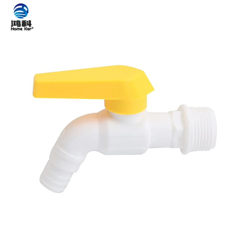 China High Quality Short Handle Water Tap Wholesale Plastic Pvc Water Tap Pp Bibcock Sanitary Taps Faucet