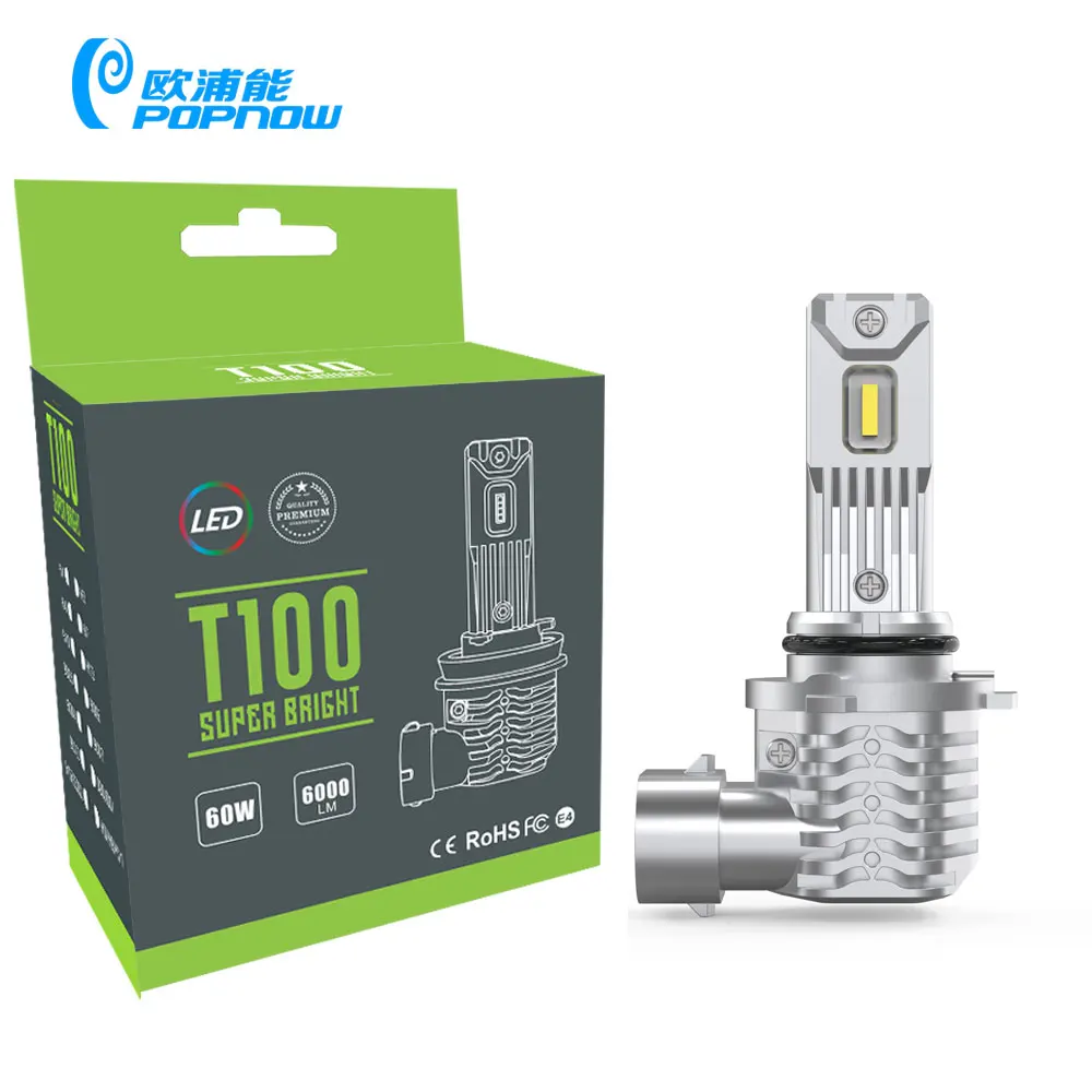 Hot sale new design electric IP68 360 degree lighting system automatic bright low beam bulb led headlight bulb for truck T100