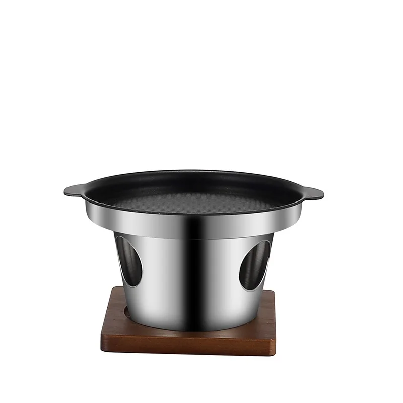 BSCI Factory Tabletop Yakitori Smokeless Indoor Stove Top Portable Pan BBQ Oven Non Stick Stainless Steel Mini Bbq Grills