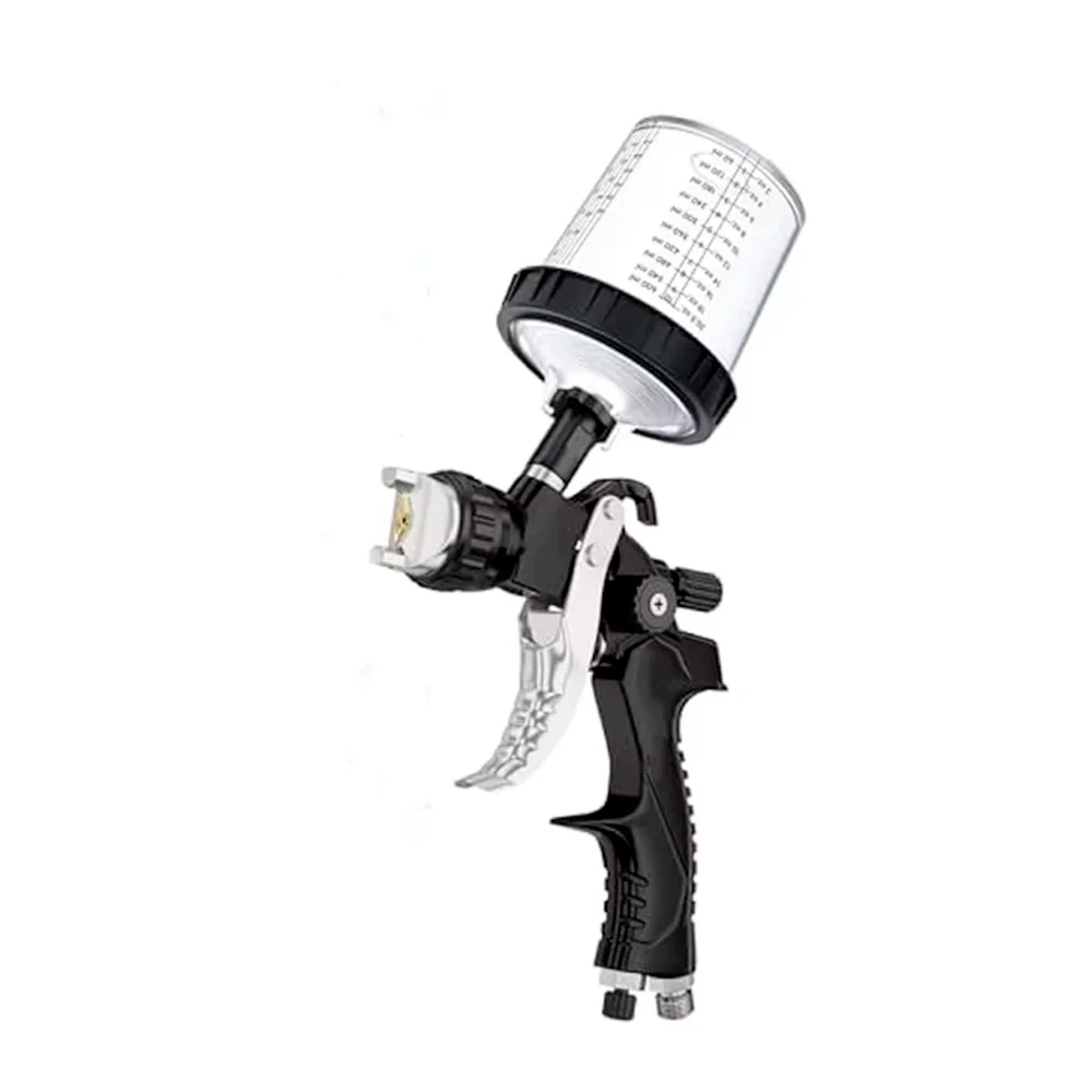 New Upgrade 600ML Black Gravity Type Pneumatic Paint Spray Gun Kit With 3 Nozzles& Other Accessories Air Paint Gun Car Painting.