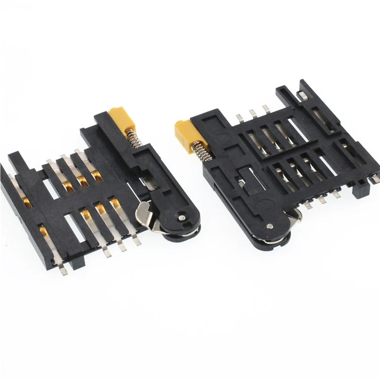 sim card push-push type smd connector for home appliances
