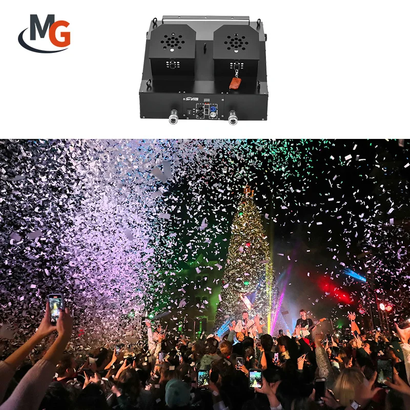 Maquina De Confetis Events Club Festival Co2 Confetti Blaster Machine Control Double Spray Party Confetti Machine