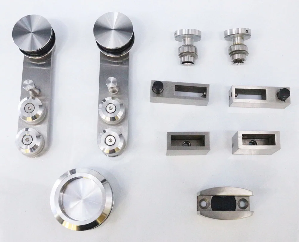 Bathroom Accessories Sliding Door Series Stainless Steel Roller Glass Sliding Door System Hanging Wheels
