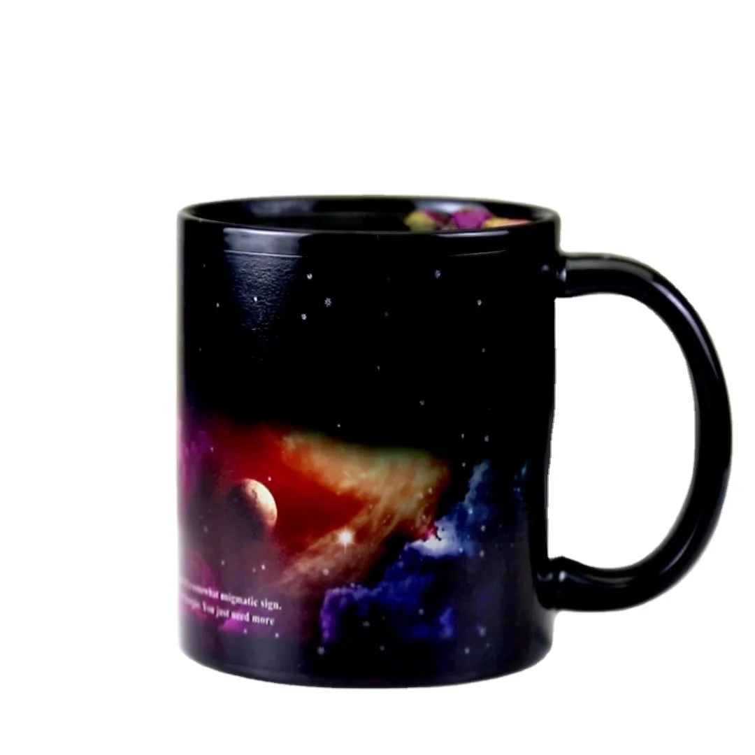 Starry sky purple magic 12 constellations color-changing water cup creative ceramic mug birthday gift advertising customized