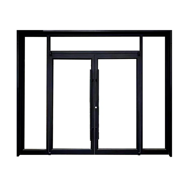 entrance front double leaf aluminium & glas portal doors sliding frame glass wardrobe door catalogue