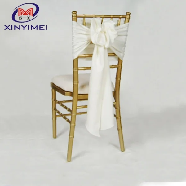 Cheap Wedding Chair Decoration Organza Chiavari Chair Sashes