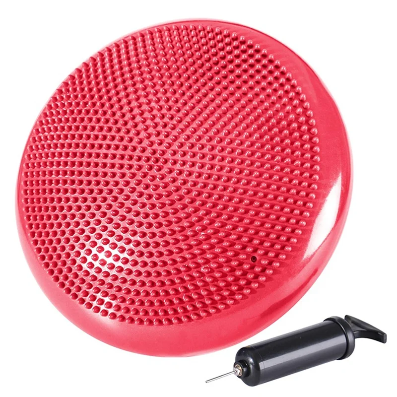 Factory Wholesale Yoga Balls Massage Pad Inflatable Stability Wobble Balance Disc Cushion Mat Fitness Exercise Training Ball