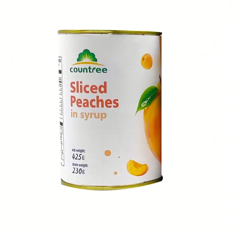 Factory price canned yellow peaches sliced in Light Syrup Canned Fruit for sale