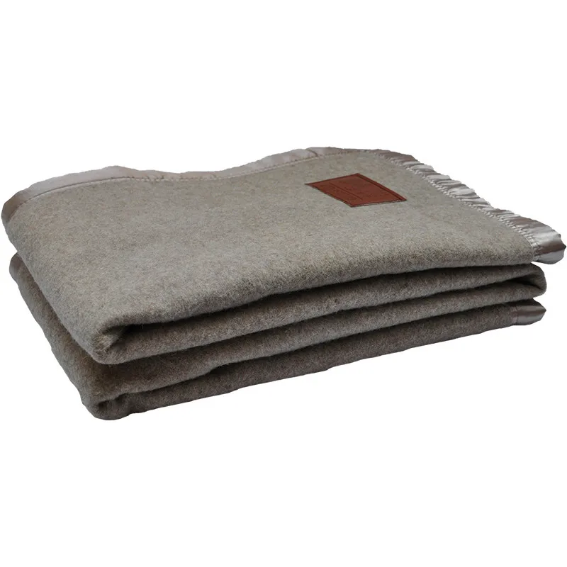 BLUE PHOENIX prison fire retardant blanket 100% Wool Factory Price Heavy Winter Living Room Polybag American Style Queen Size