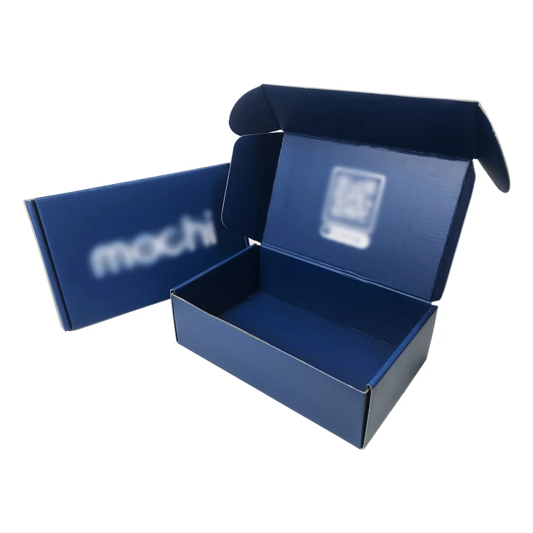 Custom Logo Blue Personalized Subscription Box Mailer Shipping Packaging Boxes Mailing Gift Cardboard Corrugated Box for Soap