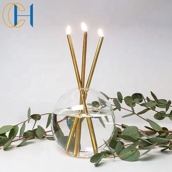 2024 Wholesale Borosilicate Jars Paraffin Lamp Oil Candles Luxury Home Decoration Smokeless Scented Candles