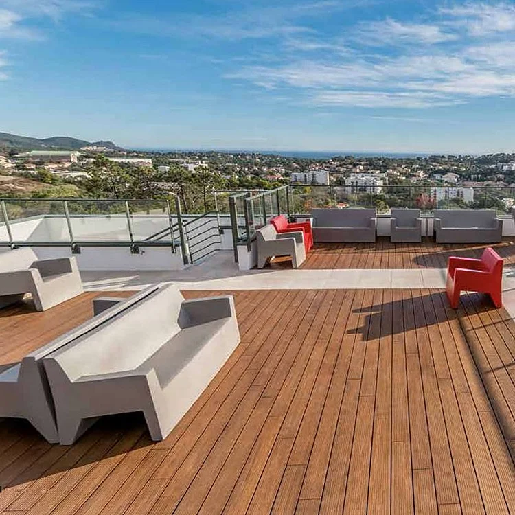 Outdoor Non-slip Hardwood Bamboo Decking for home garden with waterproof