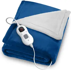 Sherpa Electric Blanket with Flannel