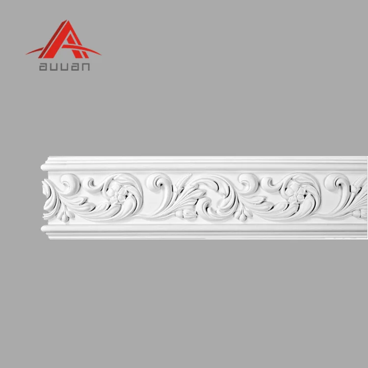 Auuan High Quality Wholesale Polyurethane Trims For Decora Pu Material ceiling cornice moulding custom pu foam molding