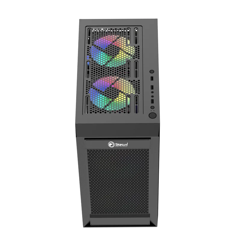 New pc case gaming custom mid tower unique  tempered glass free sample computer gaming case