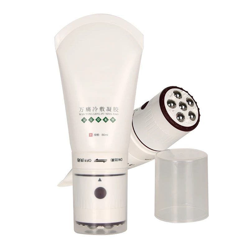 Skin care massage tube packaging 80g 6 balls massage head tube 80ml body lotion massage PE tube