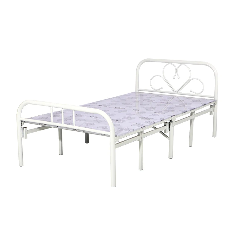 Wholesale Middle East Modern Cheap Thick Removable Single Adults Metal Folding Bed