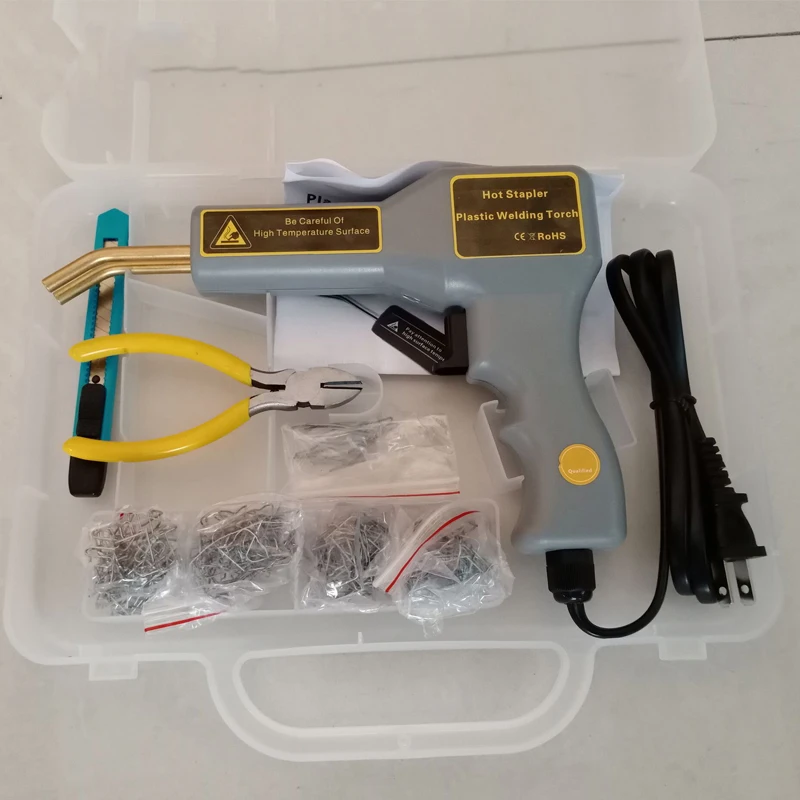 Grey color 50w Plastic Welding gun lastic Repairing Machine Car Bumper Repair Hot Stapler Kit