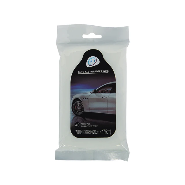 Hot Sell For Car cleaning Flow Pack Car Wipes Auto Cleaning Custom Unscented Leather Glass Dashboard Cars Wipes