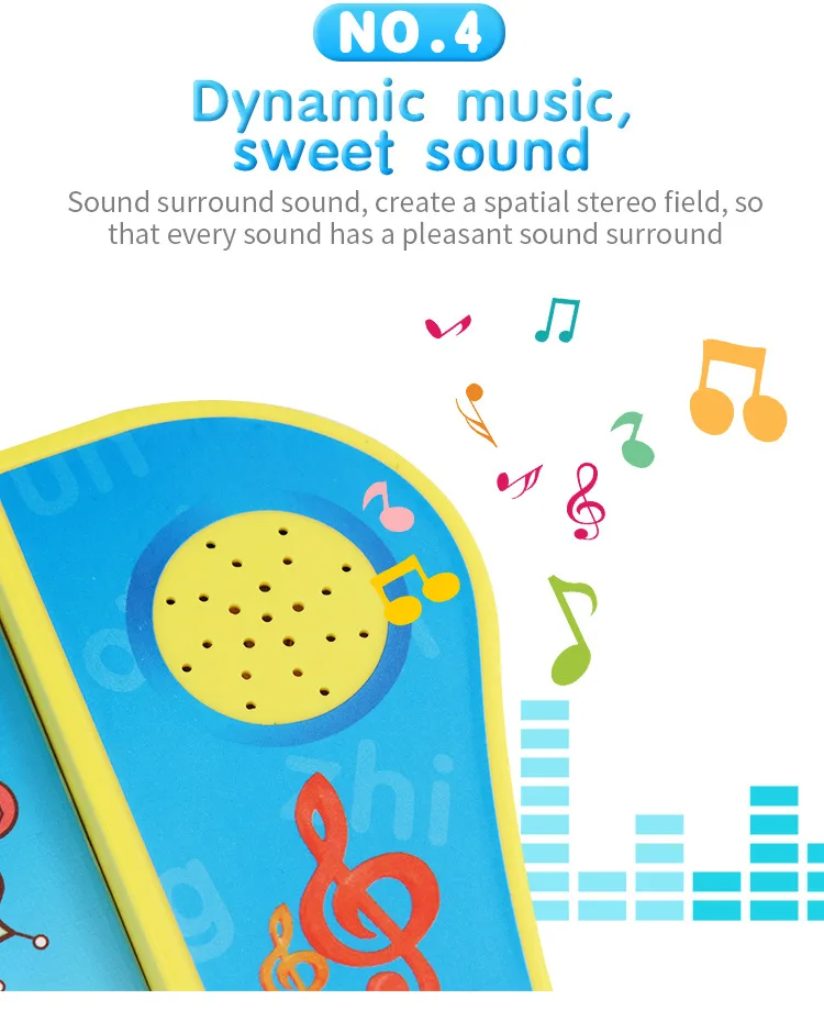 Hot Selling Early Educational Kids Learning Sound Book Machine Study Talking English Book With Smart Pen for children M