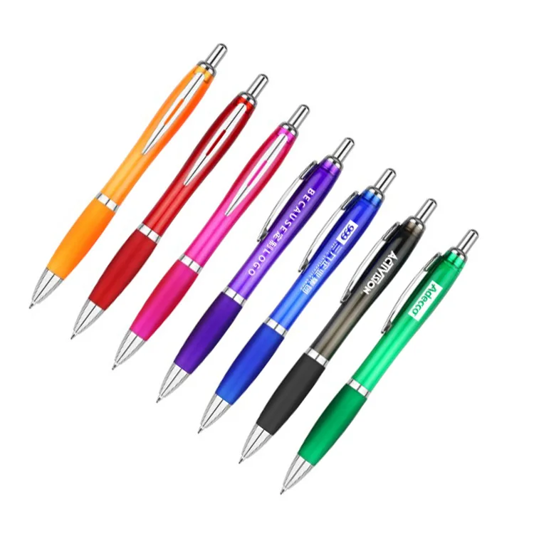 Cheap custom logo printed ballpen ballpoint pen plastic promotional gift pen