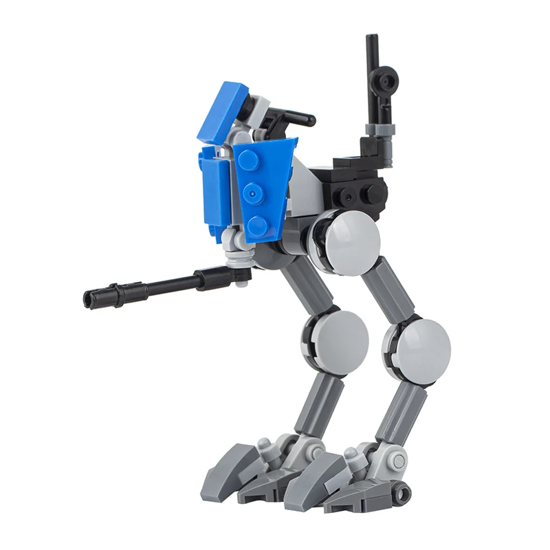 MOC Space Movie Wars боевой AT-RT робот оружие строительные блоки Аксессуары Детская Коллекция Обучающие игрушки Мини совместимые MOC2027